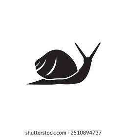 snail logo icon, vector illustration design