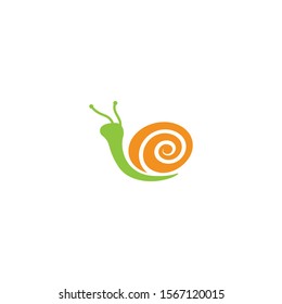 Snail logo illustration vector template