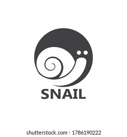 Snail logo illustration vector template icon design