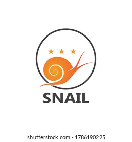 Snail logo illustration vector template icon design