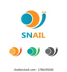 Snail logo illustration vector template icon design