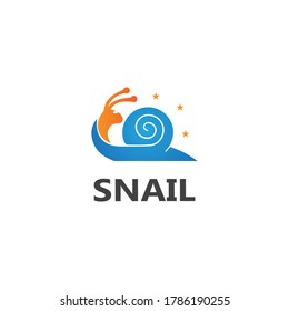 Snail logo illustration vector template icon design
