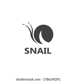 Snail logo illustration vector template icon design