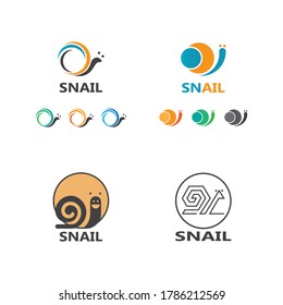 Snail logo illustration vector template icon design