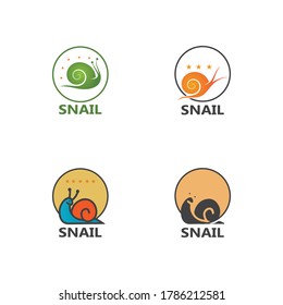 Snail logo illustration vector template icon design