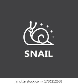 Snail logo illustration vector template icon design