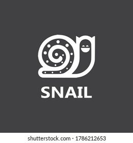 Snail logo illustration vector template icon design