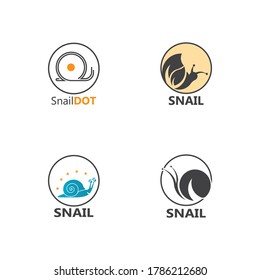 Snail logo illustration vector template icon design