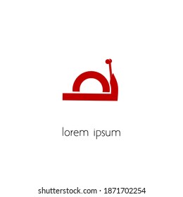 snail logo, simple logo concept for design purposes.