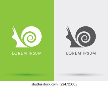 snail logo, symbol, icon, graphic, vector.