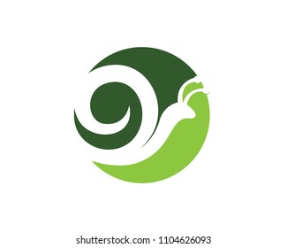 Snail in logo template