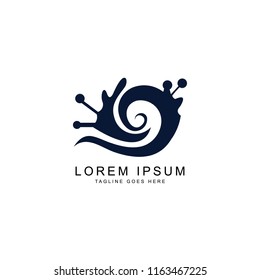 snail logo template