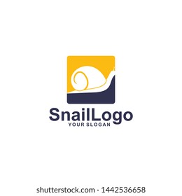 snail logo template design vector