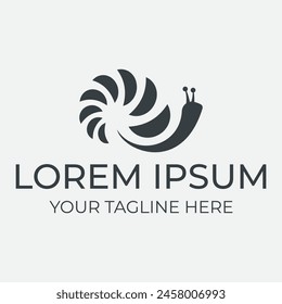 Snail logo template illustration vector design