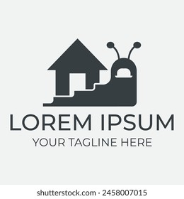 Snail logo template illustration vector design