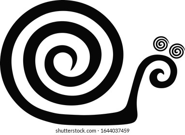 snail logo template. isolated on a white background