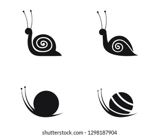snail logo template vector icon illustration design