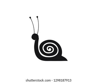 snail logo template vector icon illustration design