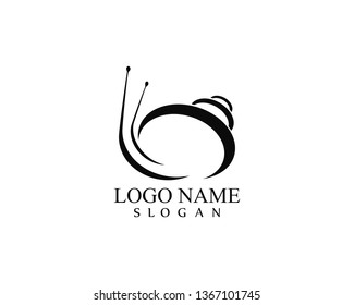 snail logo template vector icon illustration design