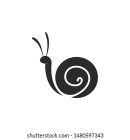 snail logo template vector icon illustration design
