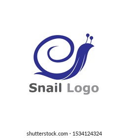 Snail logo template vector icon illustration design