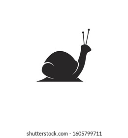 snail logo template vector icon illustration design