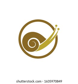 snail logo template vector icon illustration design