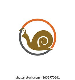 snail logo template vector icon illustration design
