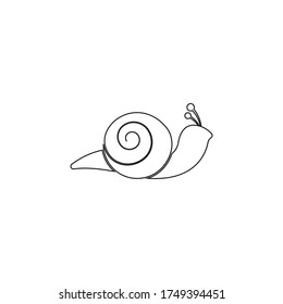 snail logo template vector icon illustration design