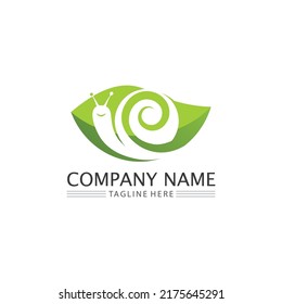 snail logo template vector icon illustration design graphic