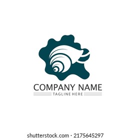 snail logo template vector icon illustration design graphic