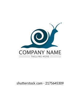 snail logo template vector icon illustration design graphic