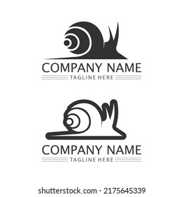 snail logo template vector icon illustration design graphic