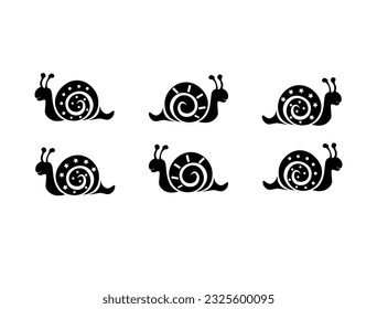 Snail logo template vector icon illustration design, animal, artistic, background, big, black, bug, clip, concept, contour, crawl, creative, cutout, draw, drawing, eatable, edible, escargot, gastropod
