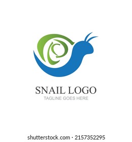 Snail logo vector design illustration template