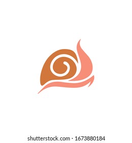 Snail Logo Vector design Template