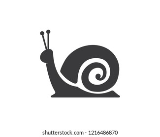 snail logo vector icon illustration design