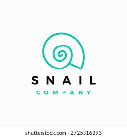 ilustração do ícone do vetor do logotipo do caracol
