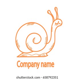 Snail. Logo. Vector illustration.