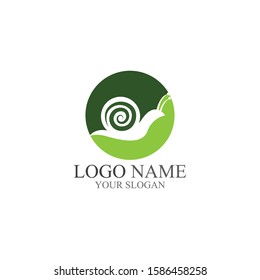 Snail logo vector illustration template