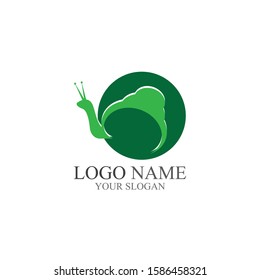 Snail logo vector illustration template