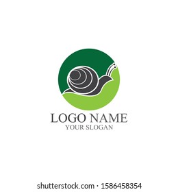 Snail logo vector illustration template