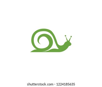 Snail Logo vector symbol