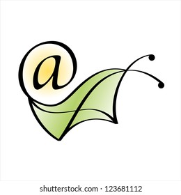 Snail mail. Email icon. Concept illustration