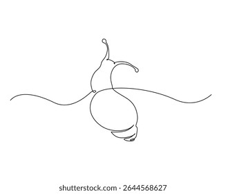 Snail- mollusk outline illustration. Continuous line drawing of snail.