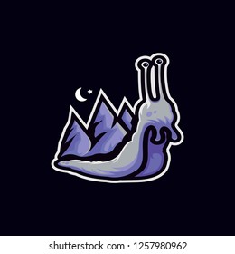 Snail Mountain Mascot Logo