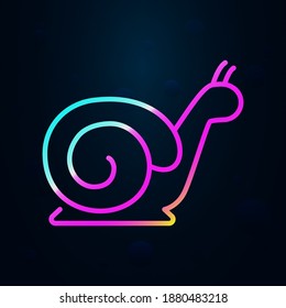 Snail nolan icon. Simple thin line, outline vector of speed icons for ui and ux, website or mobile application
