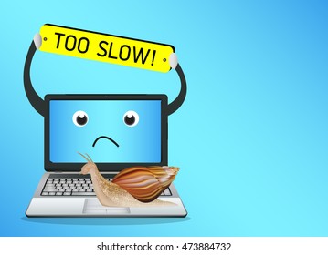 Snail On A Slow Laptop