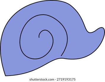 Snail Sea Creature Vector Illustration