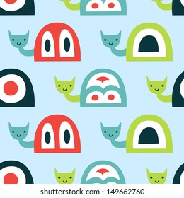 snail seamless pattern